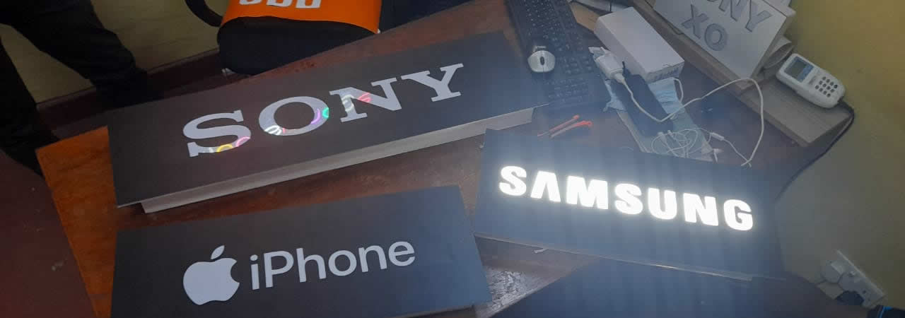 Custom sign installation on-site Kenya