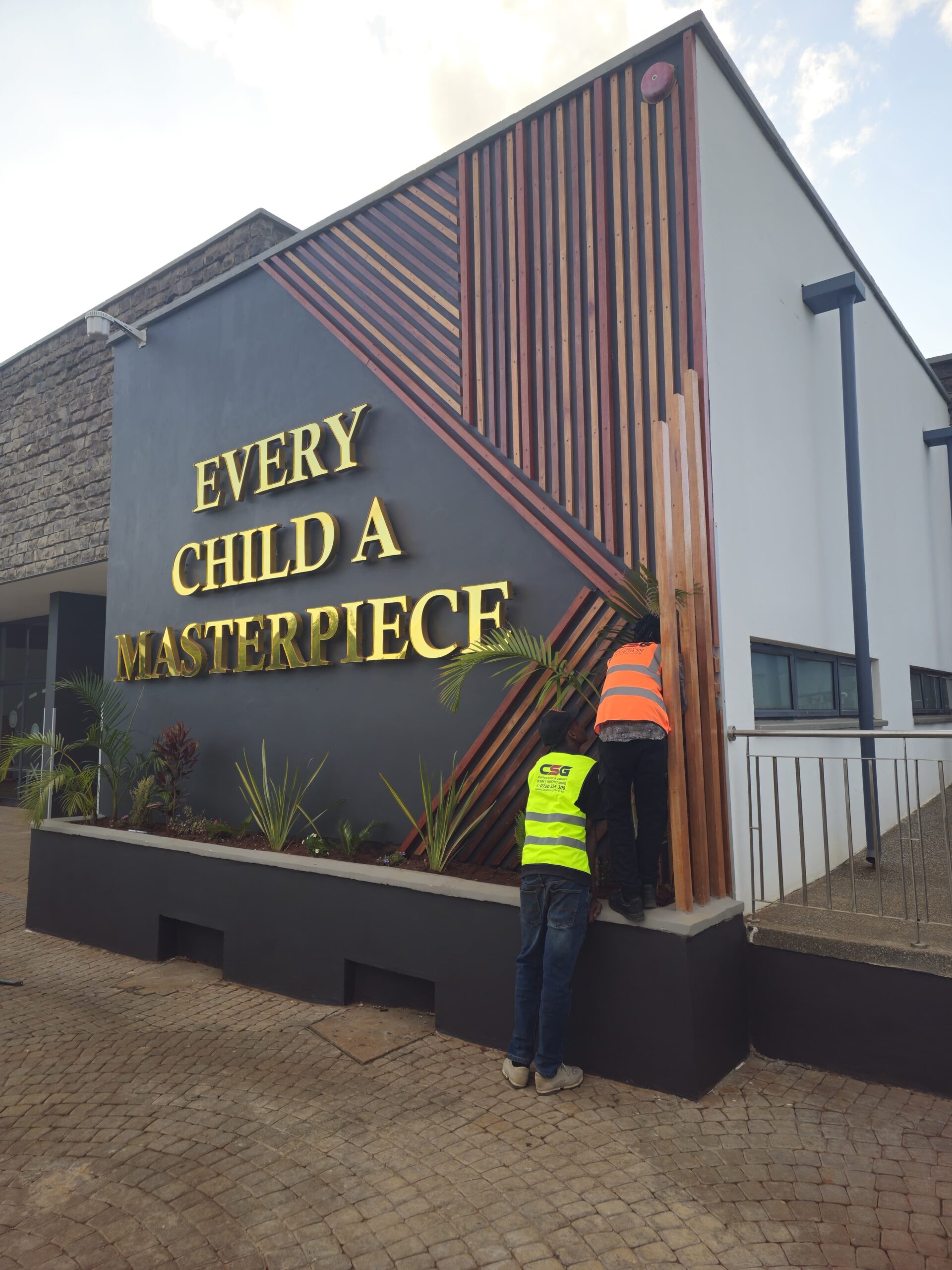 On-site sign installation Kenya