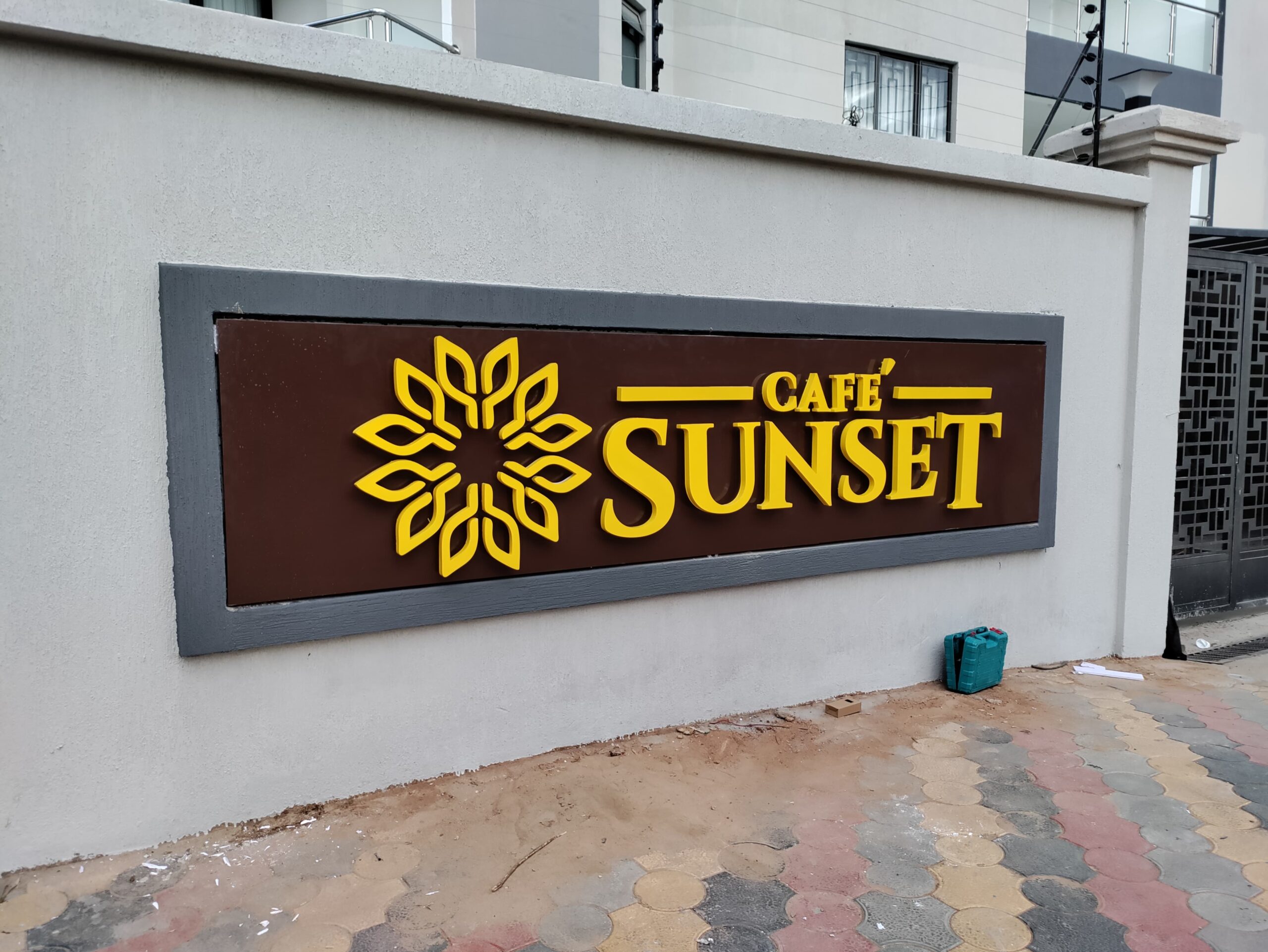 Outdoor business signage installation Kenya