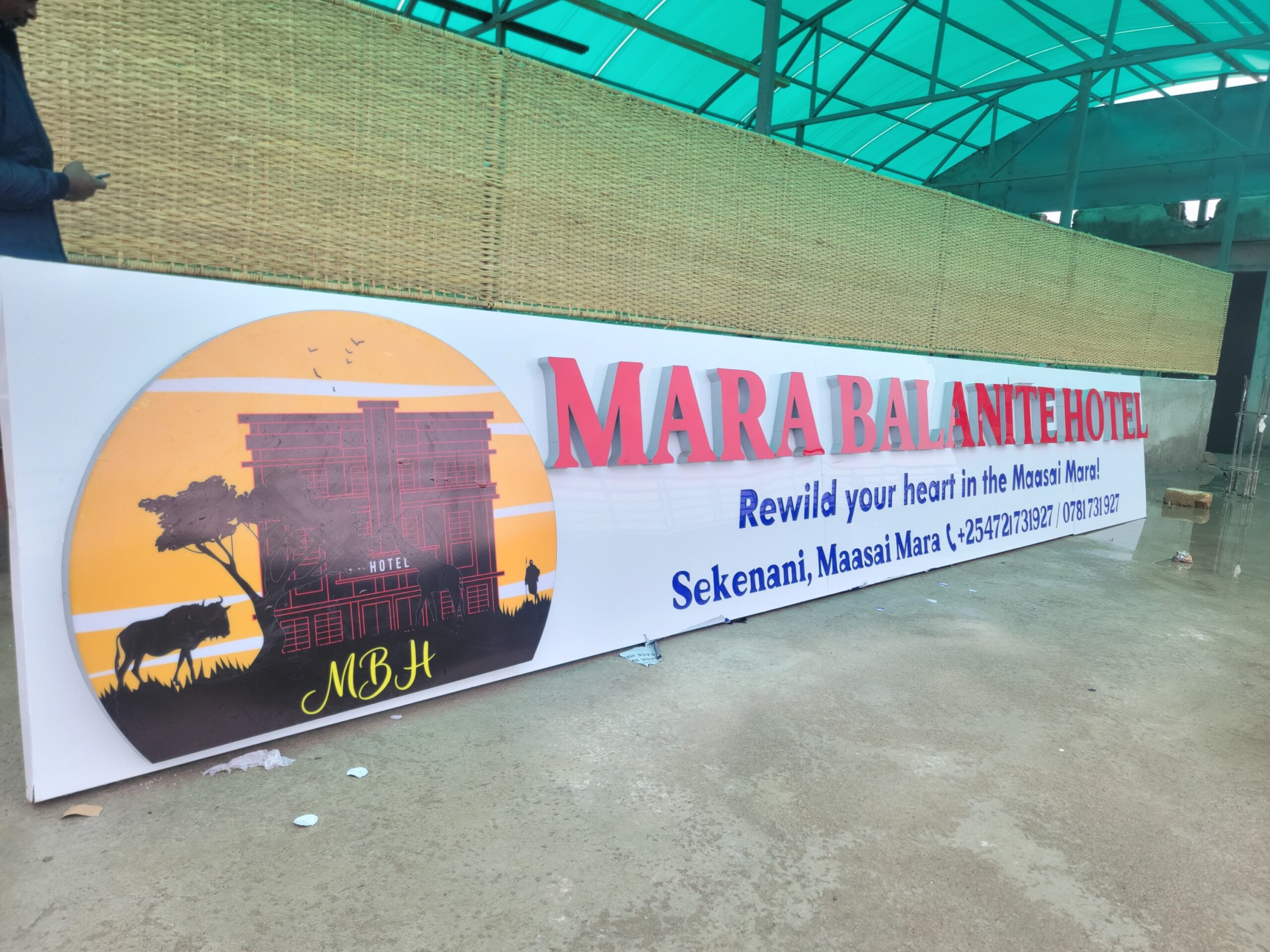 Signage fabrication in progress Nairobi