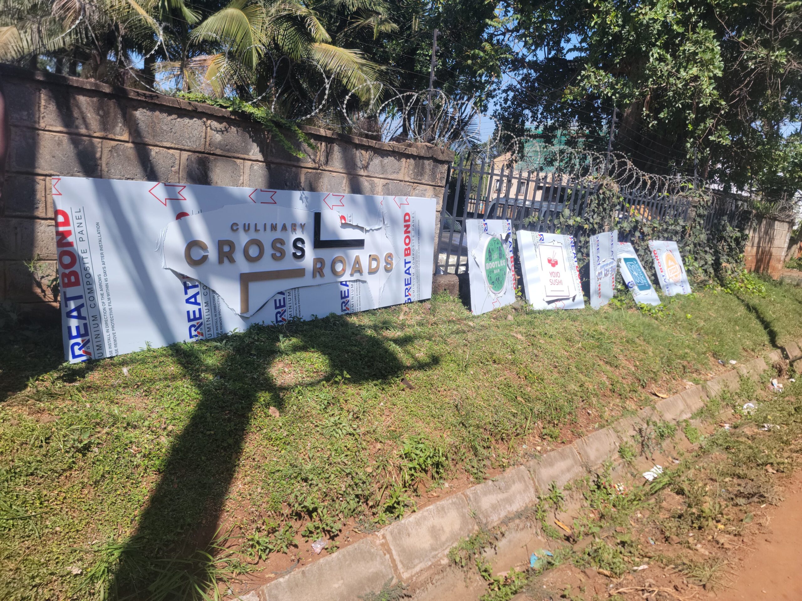Custom sign fabrication project Nairobi