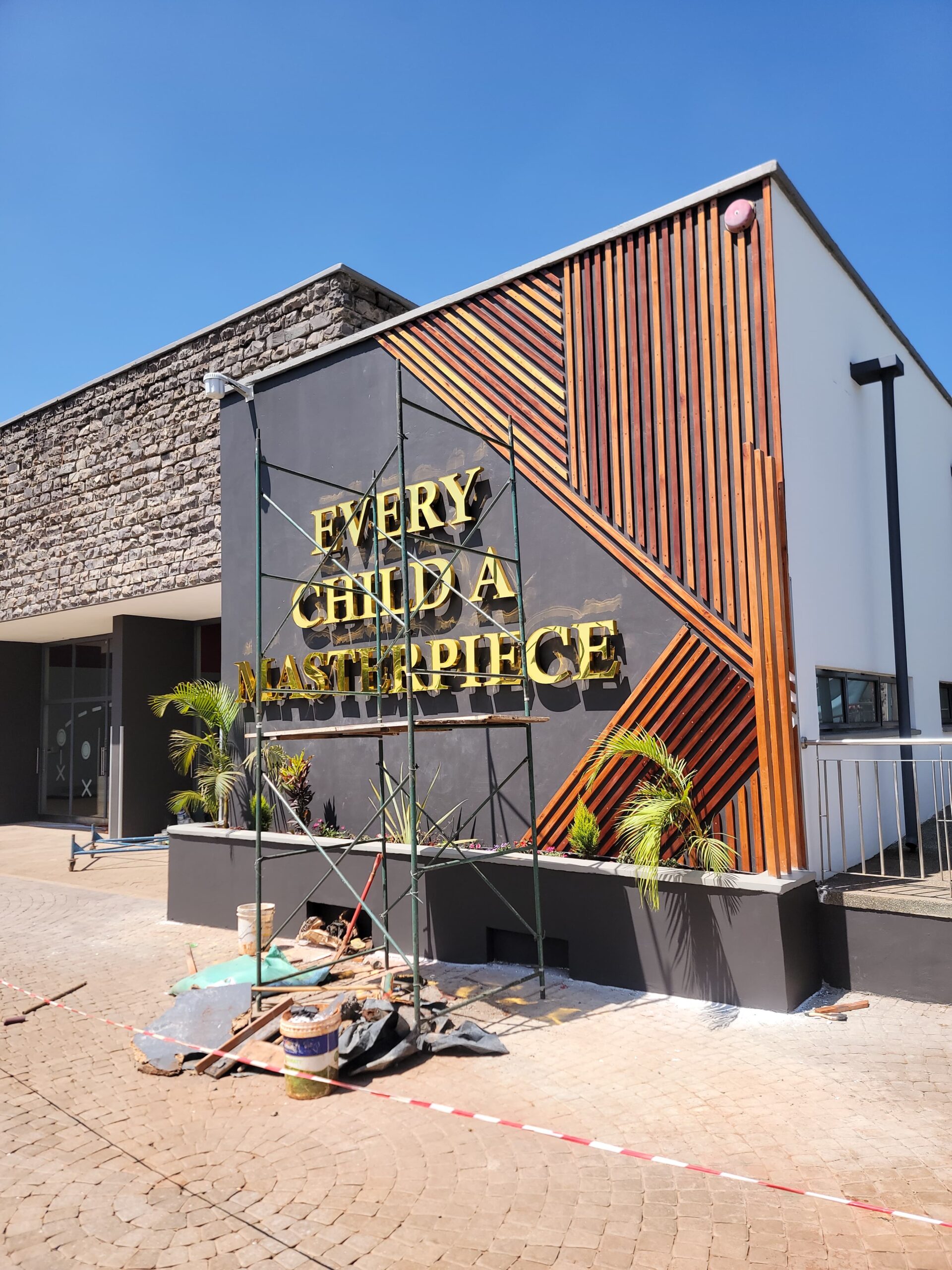 Illuminated LED sign installation Kenya