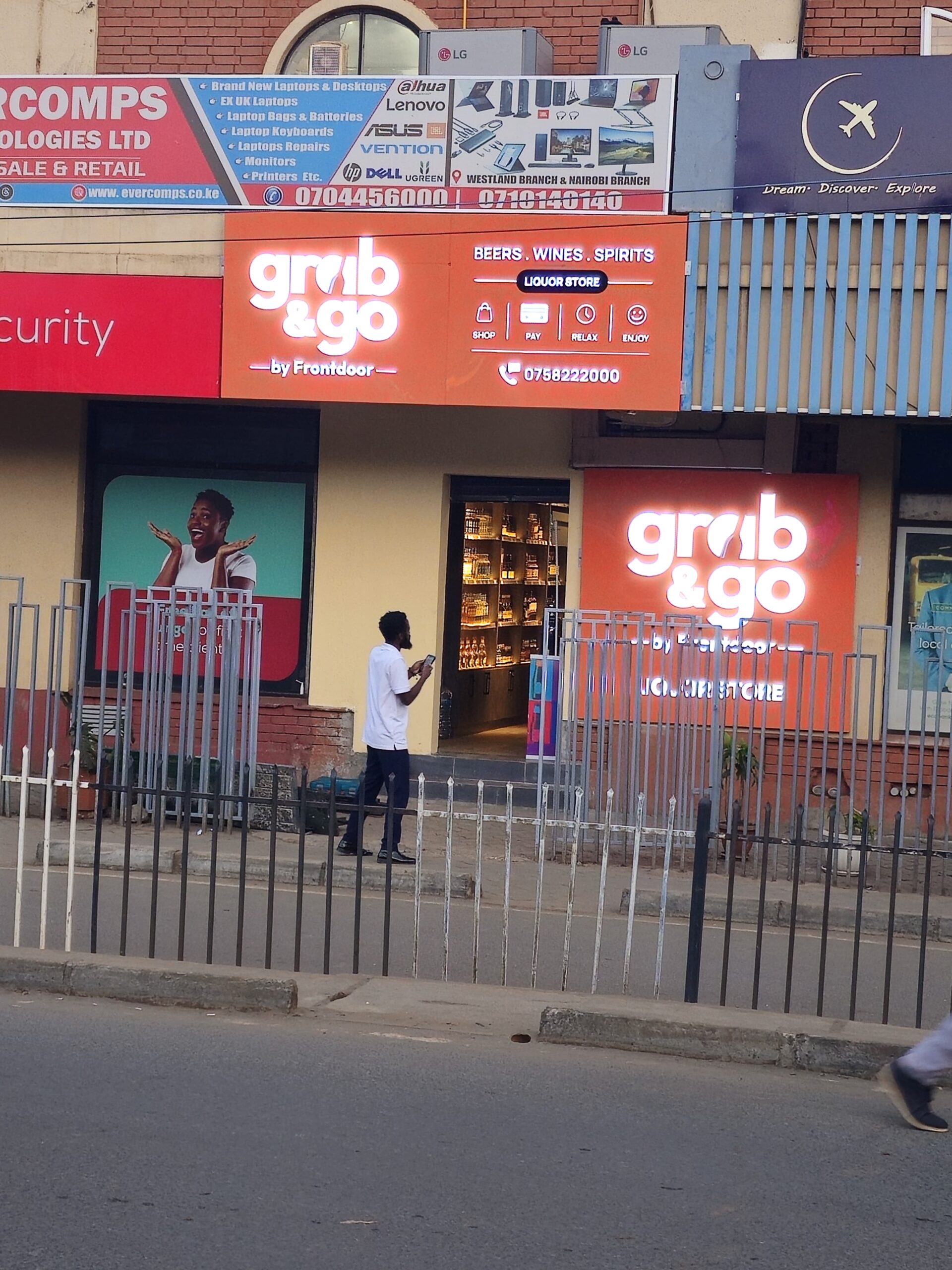 Custom sign installation on-site Kenya